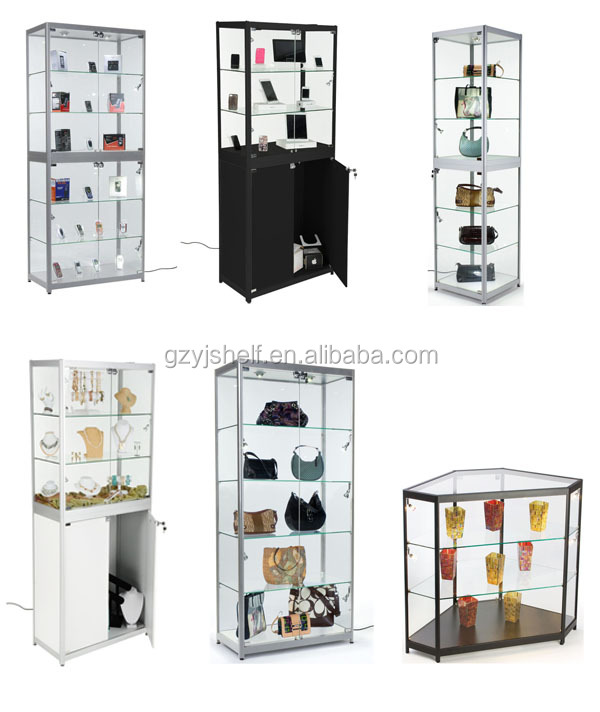 Wall Showcase Design Wall Mount Glass Display Cabinets Glass