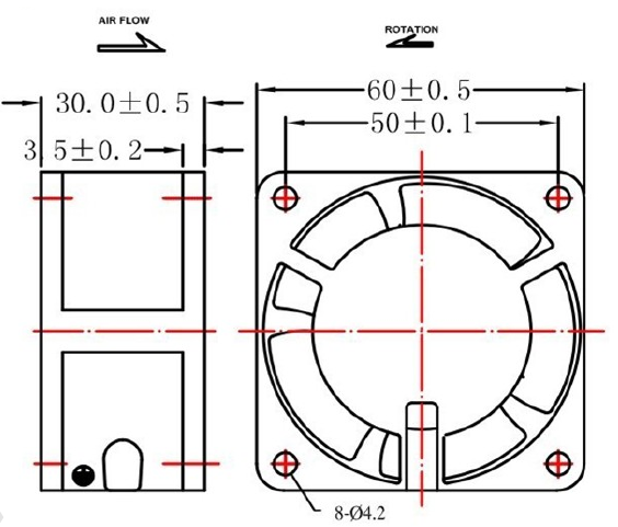 2inch Axial Fan 220v Ac Industry Use Fan 60 X 60 X 30mm - Buy Axial Fan