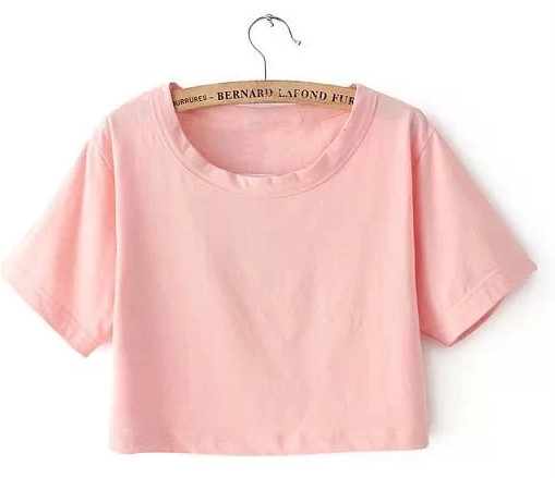女性の空白の綿100％セクシーな作物の上部/bulk高品質工場価格少女の短いtシャツ仕入れ・メーカー・工場