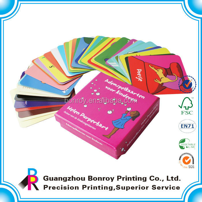 カスタムは、 フラッシュカードを印刷子供紙硬質紙カードフラッシュカード問屋・仕入れ・卸・卸売り