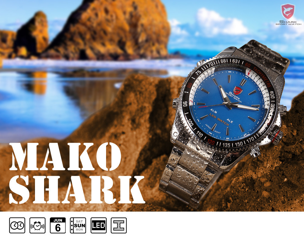 Shark sport watch alm ale best sale led watch