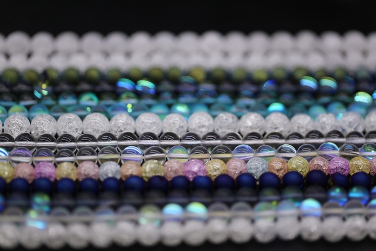 frosted glass beads