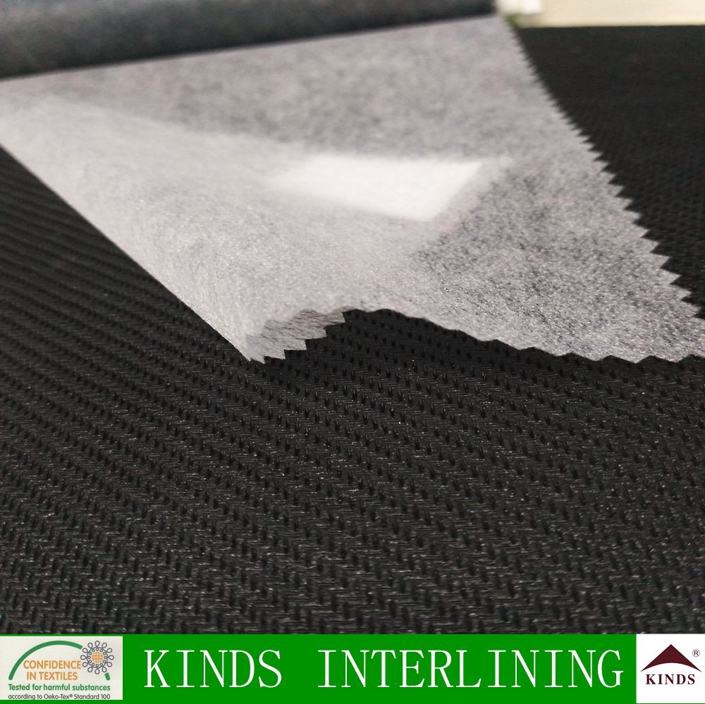 100polyester Non Woven Interlining Double Dot Adhesive Fusing/fusible