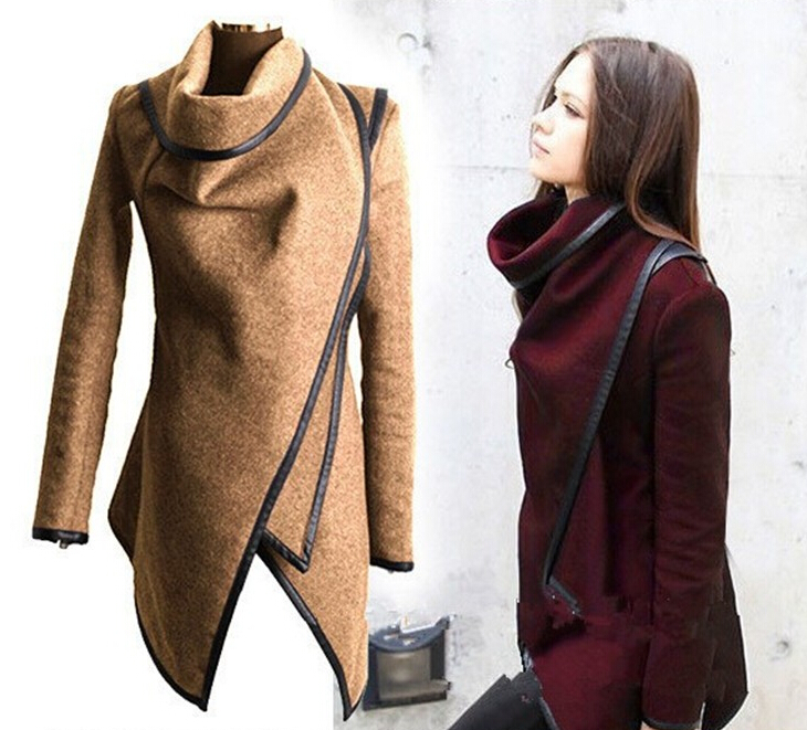 新しい女性のスリム暖かいウールオーバーコート生き抜くpeacoatトレンチロングパーカコートジャケット仕入れ・メーカー・工場