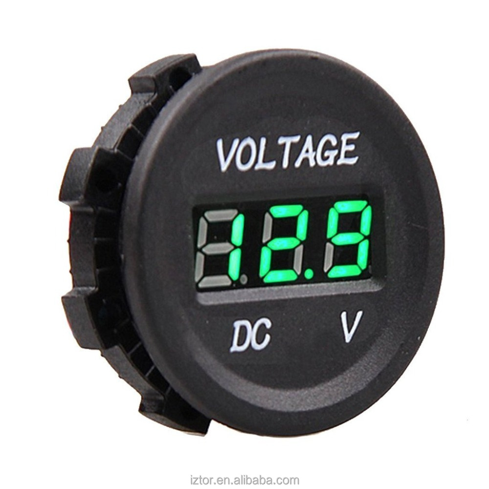 waterproof voltmeter 12 24v dc led digital display voltage meter socket universal for waterproof voltmeter 12 24v dc led digital display voltage meter socket universal for