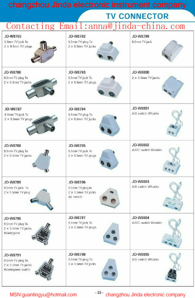 金属9.5オス→メスpalコネクタ仕入れ・メーカー・工場