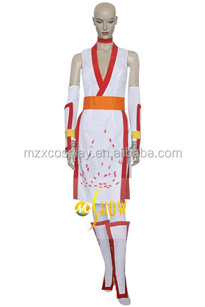 日本アニメ生か死かかすみホワイトコスプレ衣装の女性白セクシーなハロウィーンパーティードレス卸売問屋・仕入れ・卸・卸売り