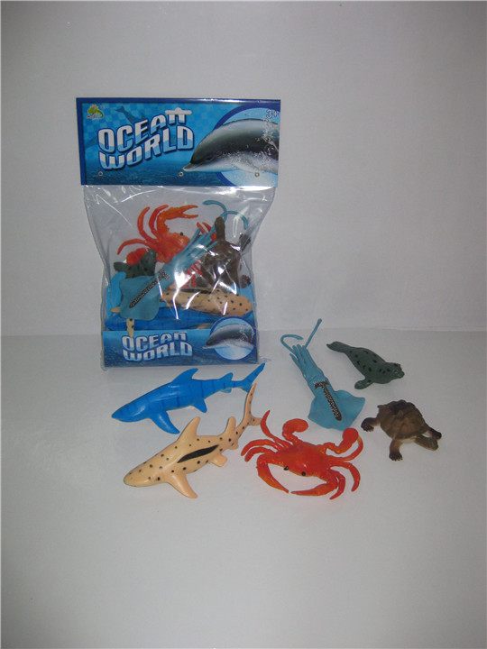 新しいデザインの小さなプラスチック製のおもちゃ海の動物問屋・仕入れ・卸・卸売り