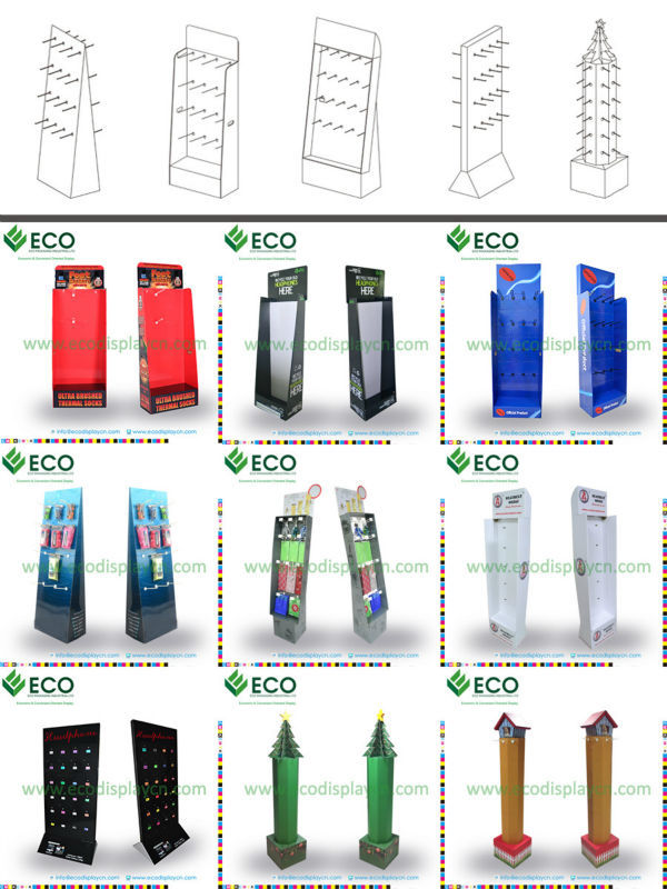 floor display stand ,cardboard floor display for chewing gum
