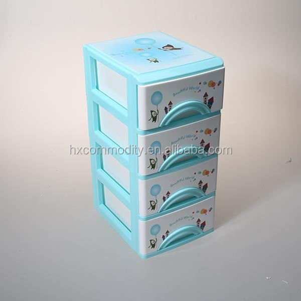 Eco Friendly Cheap 3 Tier Desktop Mini Stackable Plastic Storage
