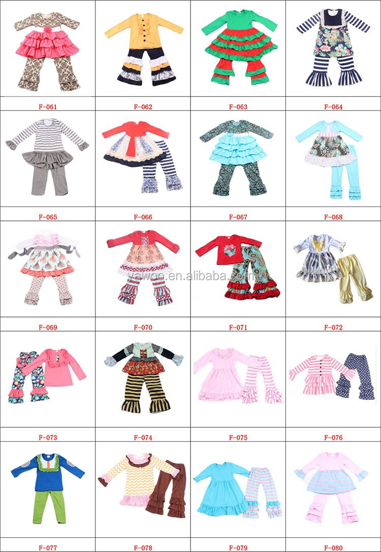 2016 smockedドレスとフリルパンツセット子供ファッション服赤ちゃん服卸売ベビー服インド仕入れ・メーカー・工場