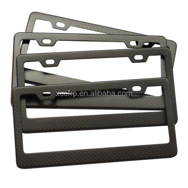 100% 3K Carbon Fiber Car License Plate Frame Holder