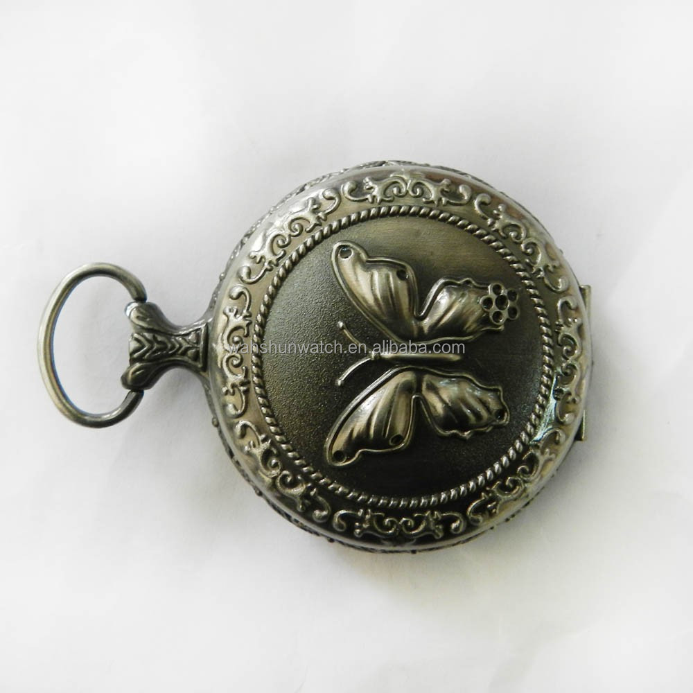 promotional gift quartz retro design customized pocket watch