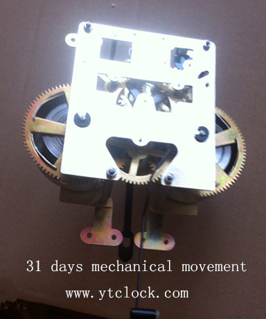 付き木製時計は31日または機械的な動きの電池の動き問屋・仕入れ・卸・卸売り