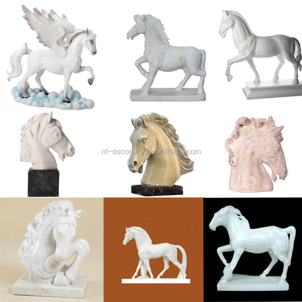 Hand Carved Marble Home Decor Small Horse Figurines For Sale Ntbmh013y