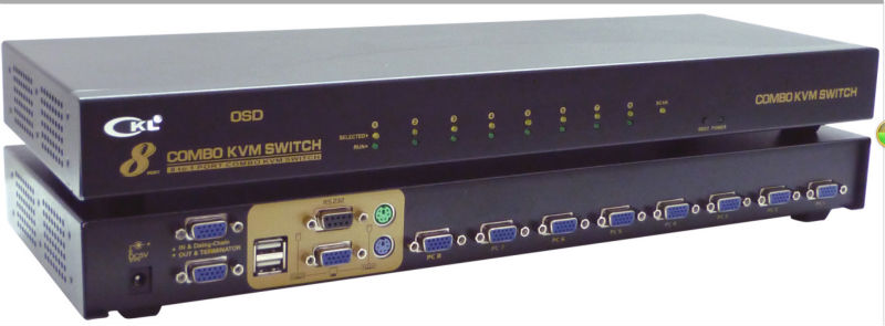8ポートusb・ps/2コンボkvmスイッチ( osdケーブル含む) 熱い販売のための問屋・仕入れ・卸・卸売り