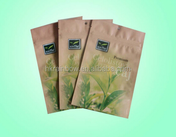 New cheap colorful printing kraft paper tea bags