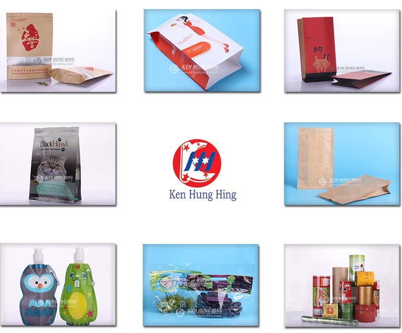 Stand up Kraft Paper Tea Bag Factory with Zipper and Window