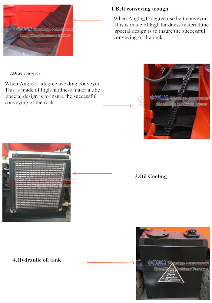 Zhongxiang underground rock mining tunnel drilling digging mini tunneling machine