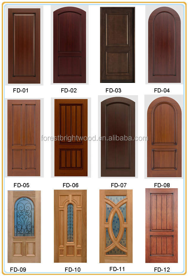 Restaurant Entry Door, Solid Wood Front Door, Luxury Design Door