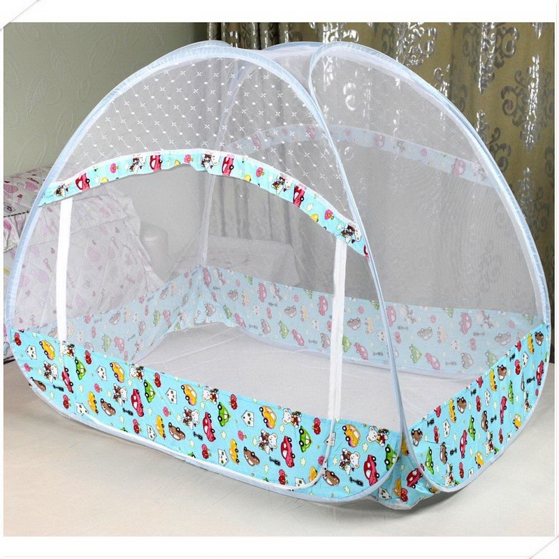 Bilila Summer Safe Baby Carriage Insect Full Cover Mosquito Net Baby Stroller Bed Netting 
