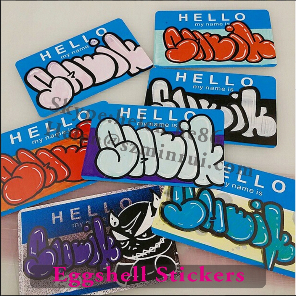 Classic Eggshell Sticker Blanks For Handstyle Graffiti Your Nickname