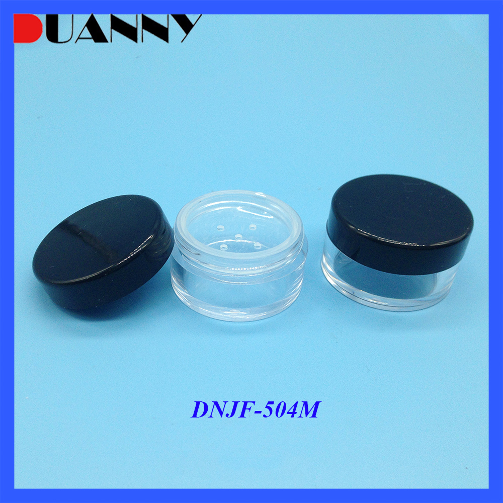 Sifter Jars 10ml For Makeup Products Clear Cosmetic Powder Jar 20ml With White Lid,20ml Clear