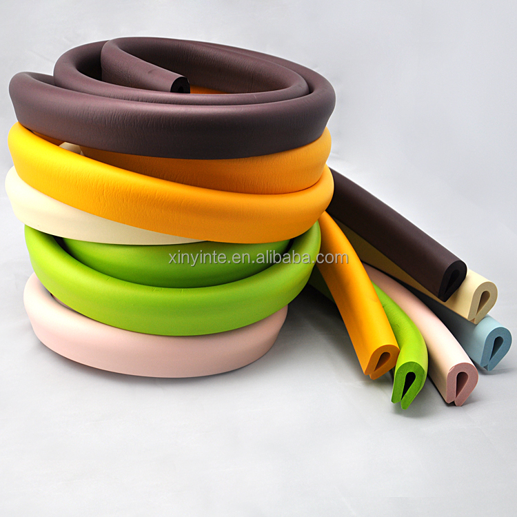 Soft Rubber Edge Desk Strip Corner Edging Strip Soft Foam Rubber Strip