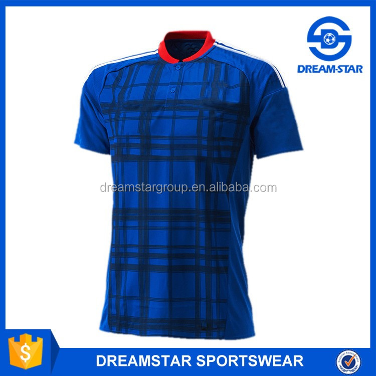 カスタムロゴ通気性米国クラブブルーサッカーtシャツ仕入れ・メーカー・工場