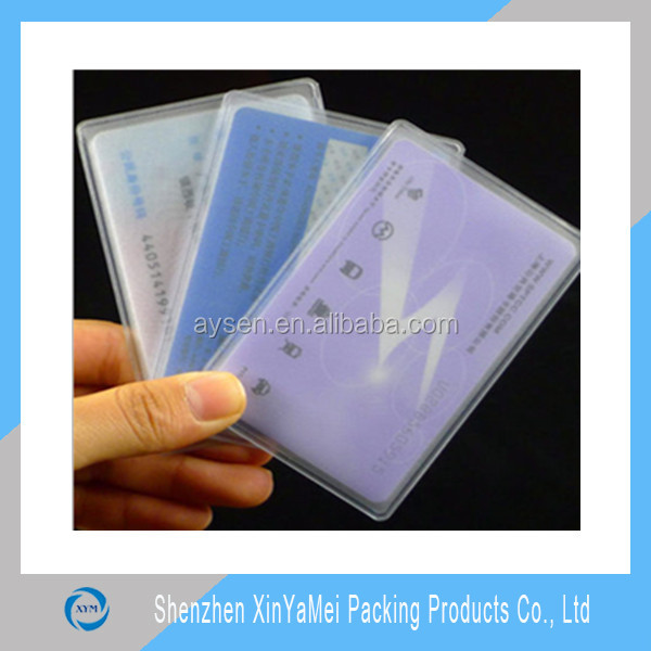 Plastic business ID pvc card holder