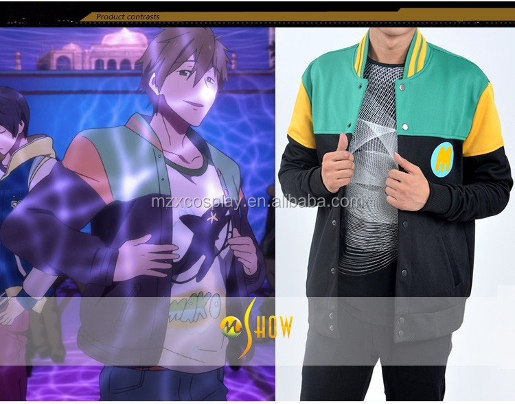 最高品質の自由な新しい! クラブを泳ぐiwatobi橘誠コスプレ衣装アニメハロウィンパーティーコートジャケット使い古すスポーツウェア問屋・仕入れ・卸・卸売り