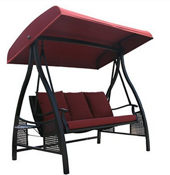 Oversize Garden Swing Seat Cushions Wicker And Steel Free Standing Oversize Garden Swing Seat Cushions Wicker And Steel Free Standing