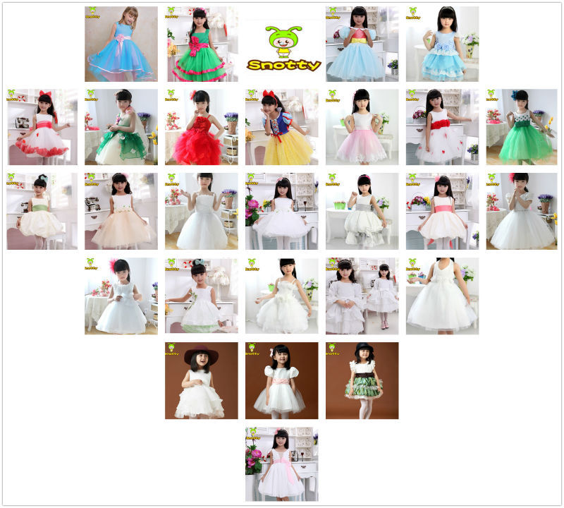 卸売フラワーガールのドレス1〜10歳女の子のためのサマードレス問屋・仕入れ・卸・卸売り