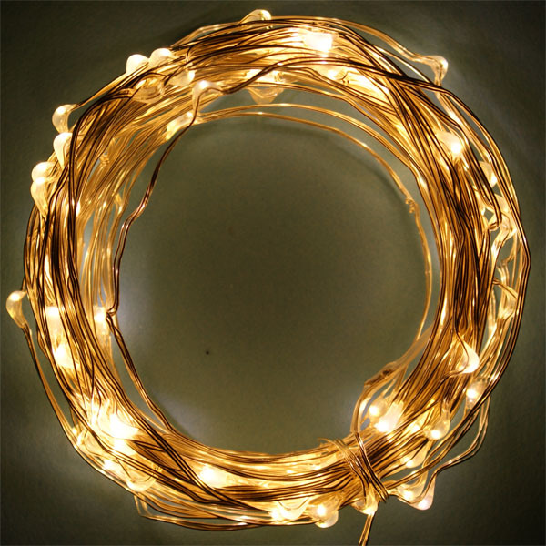 Decorative Light:outdoor And Indoor Use 10m 100 Led Copper Wire Christmas String Light For House ...
