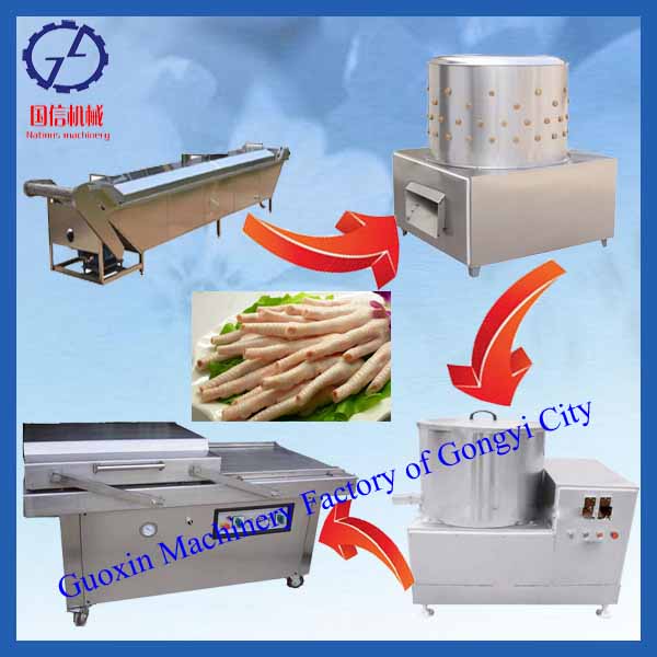 2014 Hot Sell in the United Kingdom Factory Price of Chicken Feet Peeling Machine