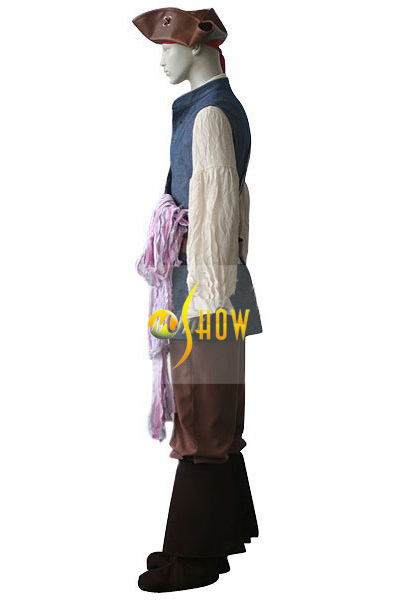 コスプレ衣装カリブの海賊キャプテンジャックスパロウハロウィーンパーティーコスプレ衣装販売のための問屋・仕入れ・卸・卸売り