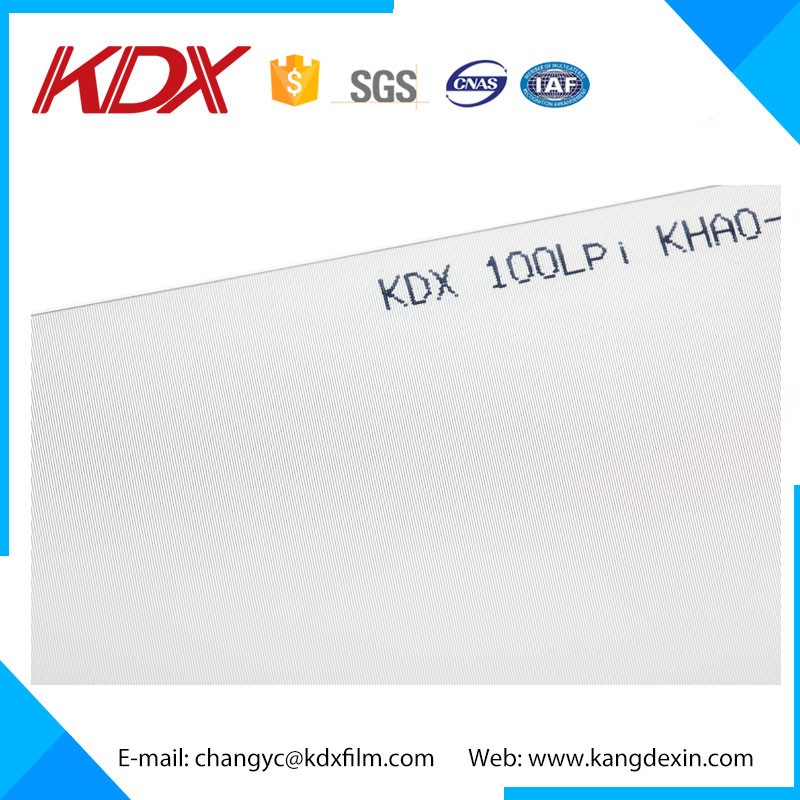 5 Lenticular roll sheet material Thermal Laminating Film 3D Attractive 3d lenticular lens film