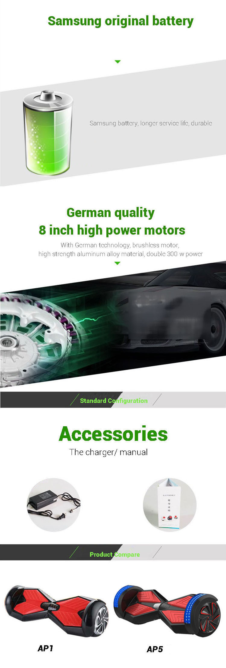 8インチ2車輪bluetoothとサムスンバッテリースマートセルフバランス電動スクーターhoverboard仕入れ・メーカー・工場