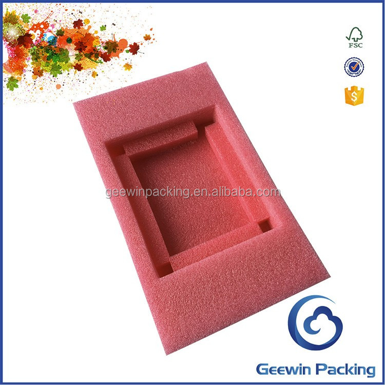 brown corrugated carton box with foam insert