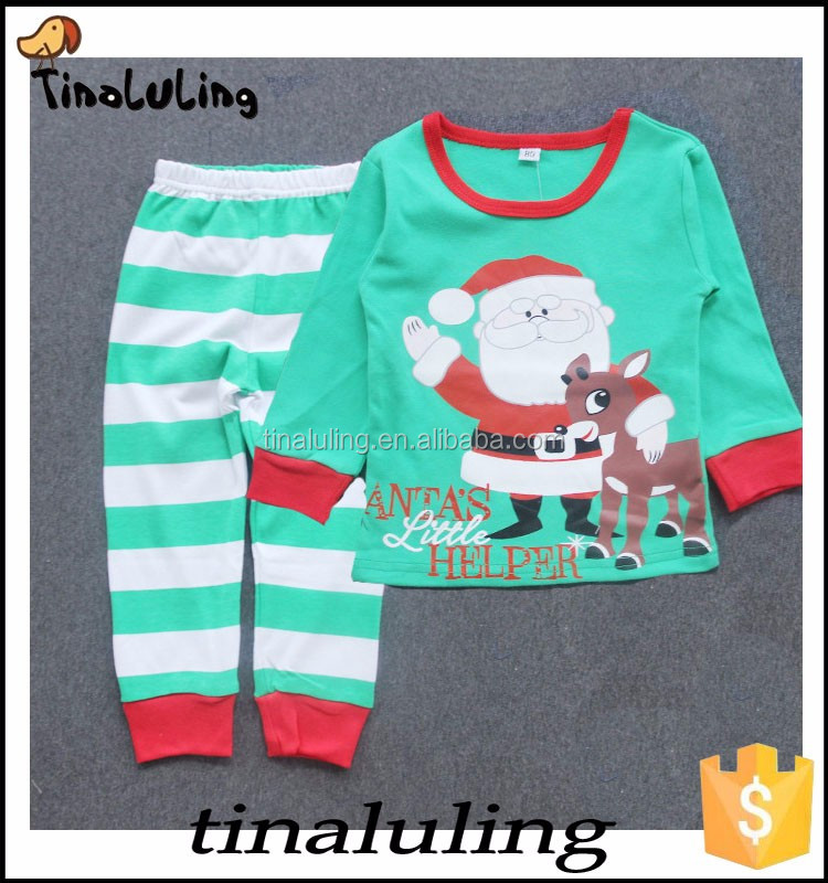 キッズ雪だるまパジャマセット男の子鹿pijamas女の子クリスマスパジャマベビー子供服ベビーパジャマ仕入れ・メーカー・工場