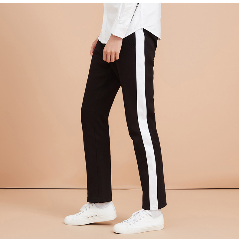 jogging pants with stripe on the side