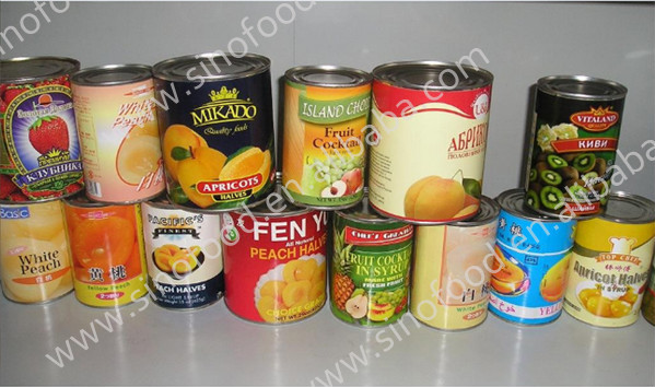 canned fruit in sugar water/ canned yellow peach