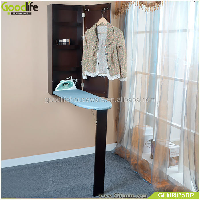 Furniture in stock space saver wall mounted mirror ironing board cabinet
