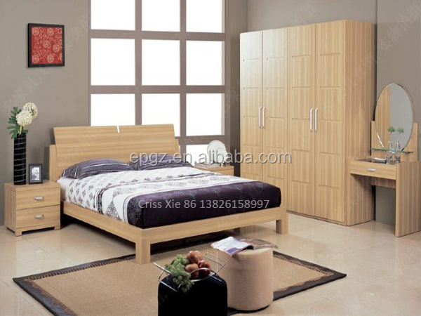 Madera de teca camas maquetas, madera de teca cama doble, cama de ... Camas modernos con tablero