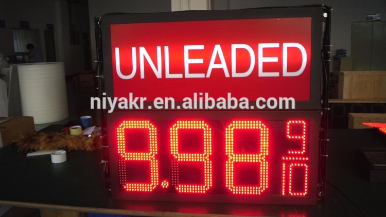Cree module waterproof 18'' 8.889 60-240w LED gas price sign