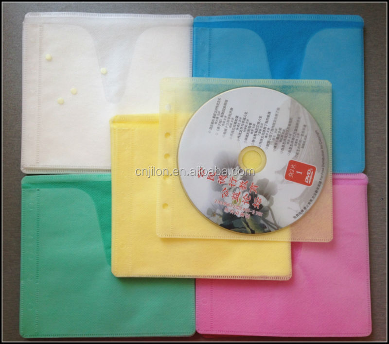 明確なpp不- 織2ディスクcdスリーブ/cddvdバッグフラップ問屋・仕入れ・卸・卸売り