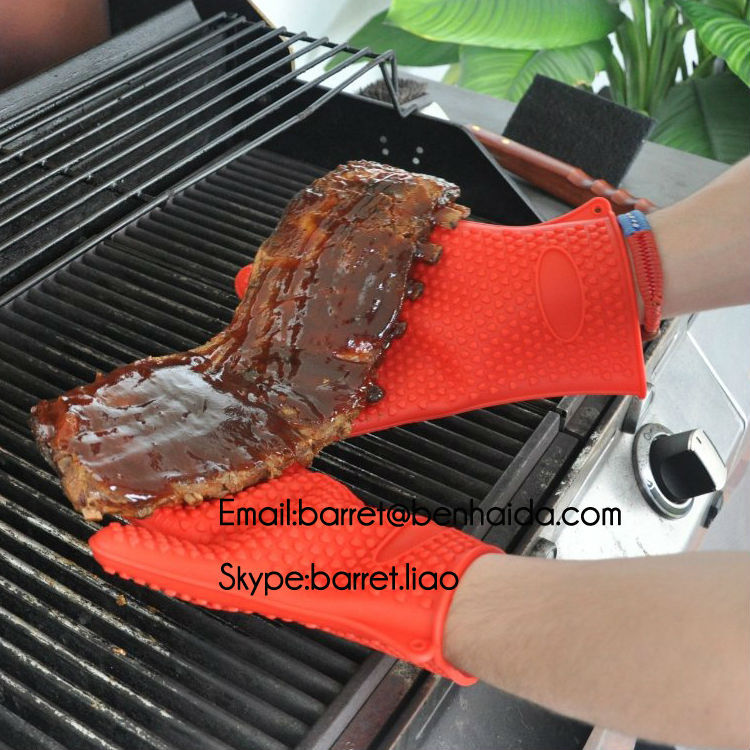 bpaフリー熱抵抗する調理bbqシリコン手袋問屋・仕入れ・卸・卸売り