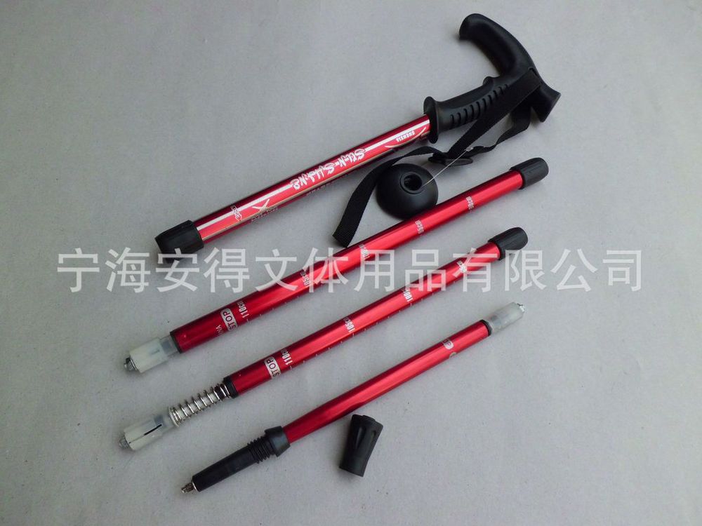 寧海登山杖アンドラプラトン供給4アルミトレッキングポール6061/7075スキーポールハンドル問屋・仕入れ・卸・卸売り