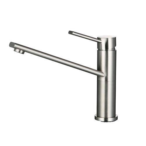 Brush Nickel Rotatable Long Neck Kitchen Faucet On Sale In Stock Buy