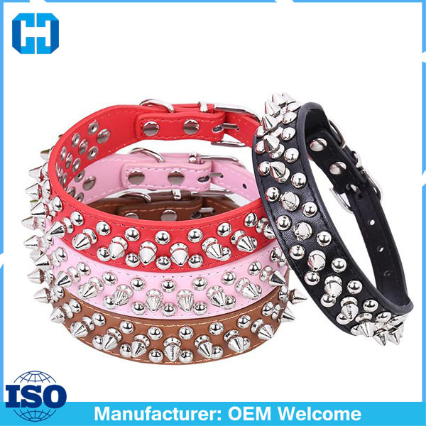 Punk-Style-Spiked-Pet-Dog-Collar-Round-Bullet-Nail-Rivet-Studded-Collar-Neck-Strap-Pitbull-Collar